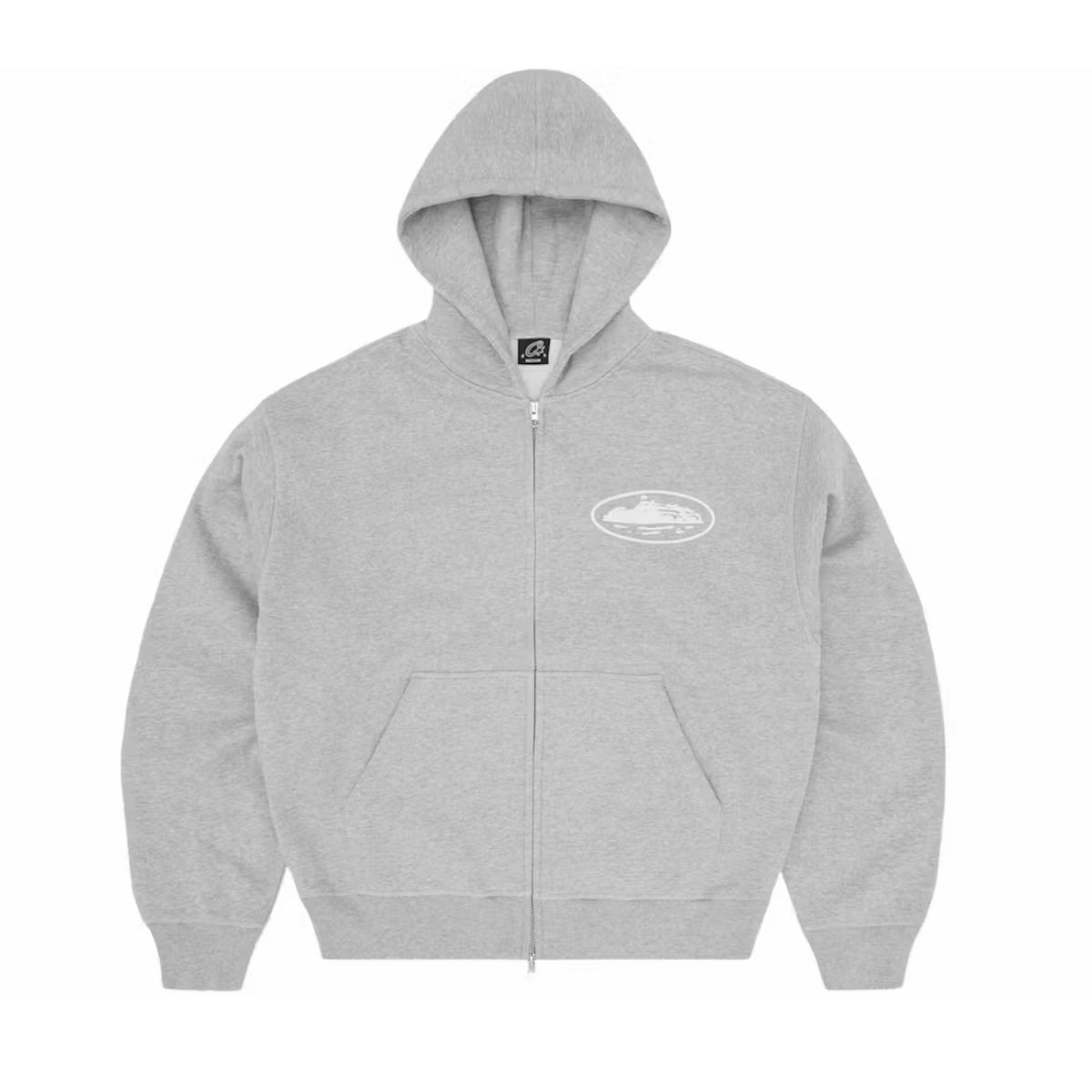 Poleron Corteiz Island Puff Print Grey