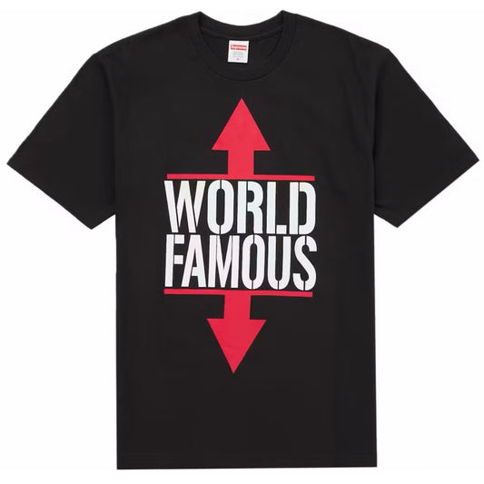 Polera Supreme World Famous Tee Black