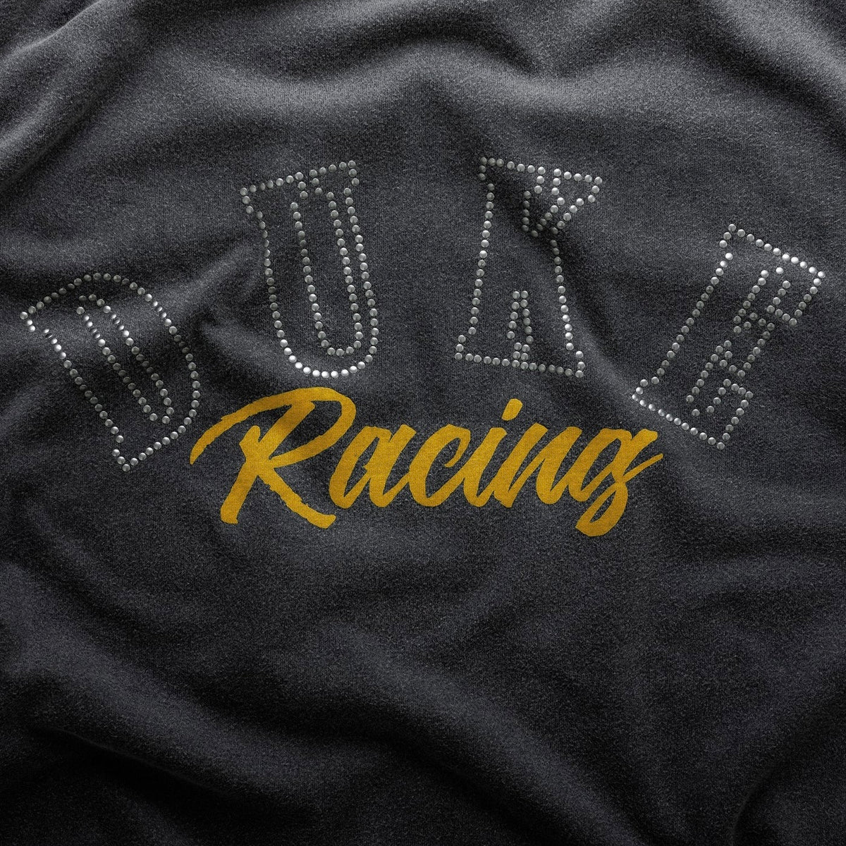 Polera Duke + Dexter DR4 Washed Black Track L/S Top