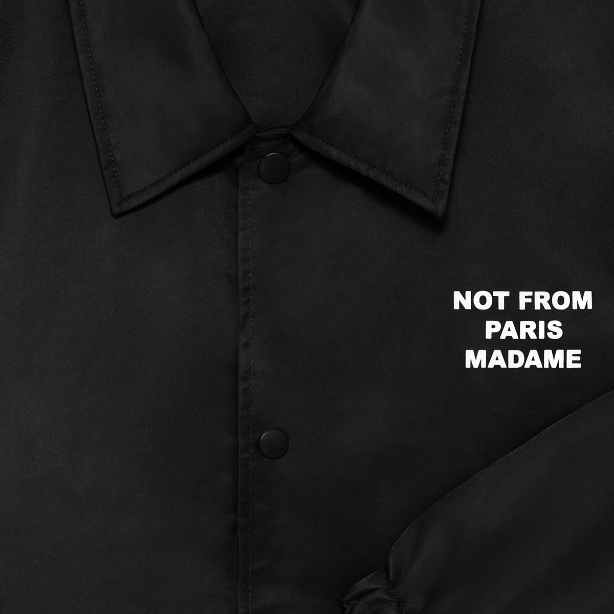 Chaqueta Drole de Monsieur “NFPM” La Veste Slogan Black