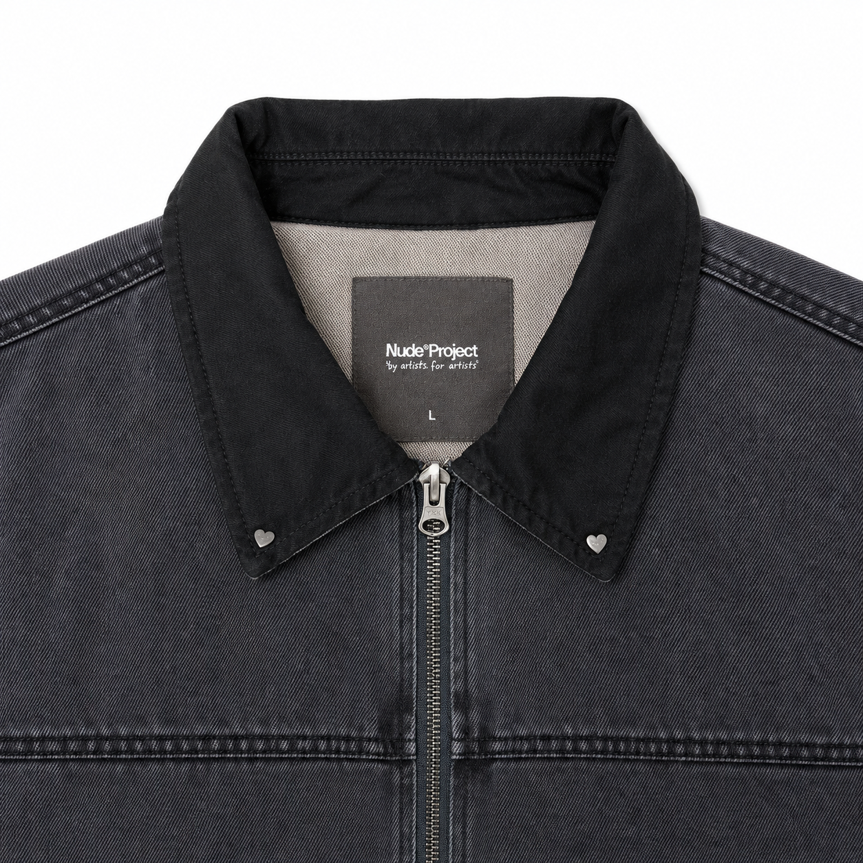 Chaqueta Nude Trucker Denim Worker Black Jacket
