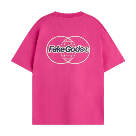 Polera Fake Gods Global Tee Fuchsia