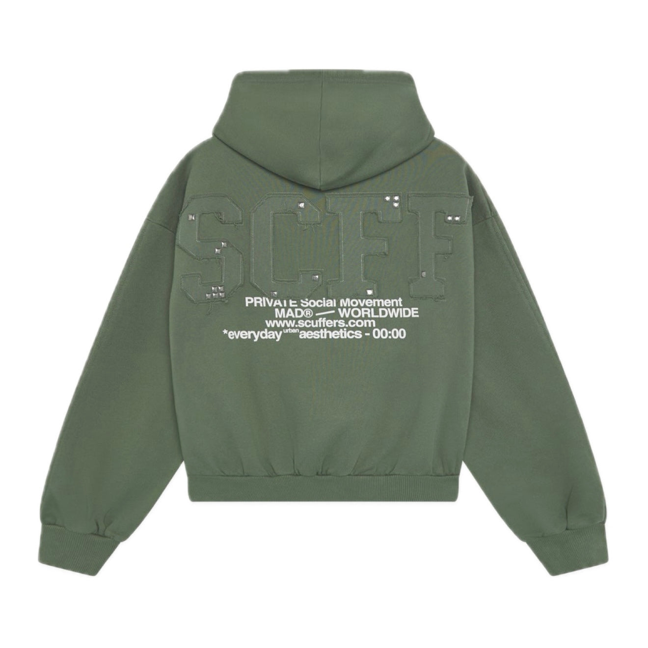 Poleron Scuffers Worldwide Green Hoodie