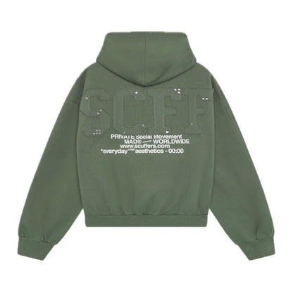 Poleron Scuffers Worldwide Green Hoodie
