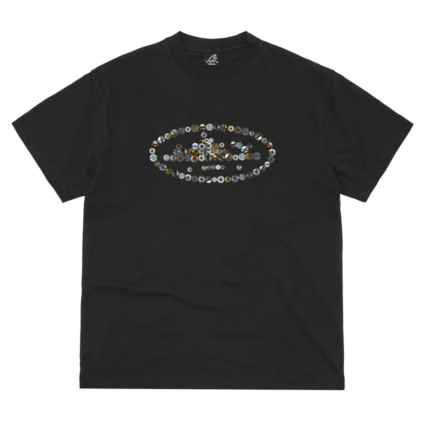 Polera Corteiz Screws Island Tee Black