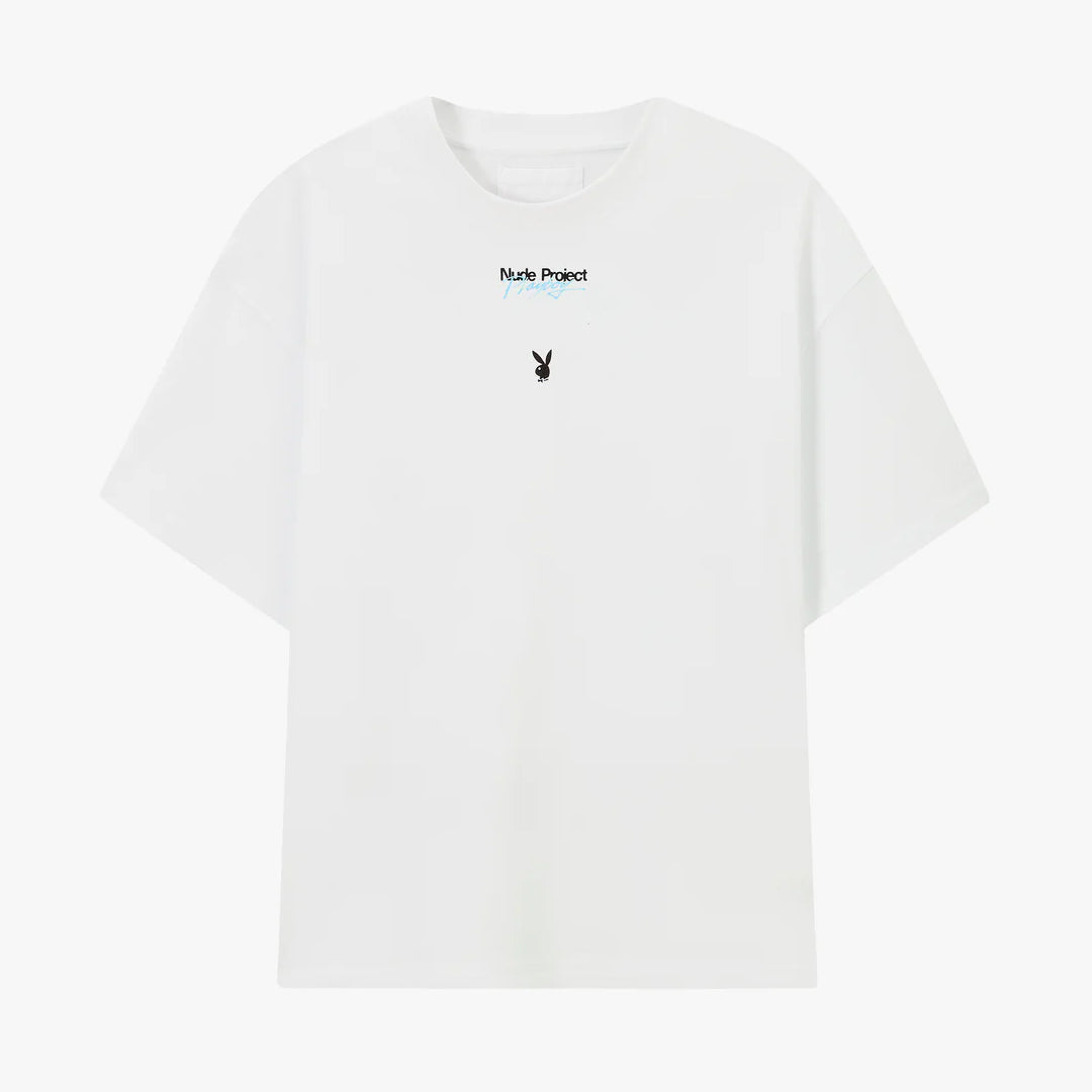 Polera Nude PlayBoy Duo White