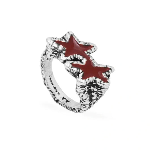 Anillo TwoJeys Red Melted Stars Ring