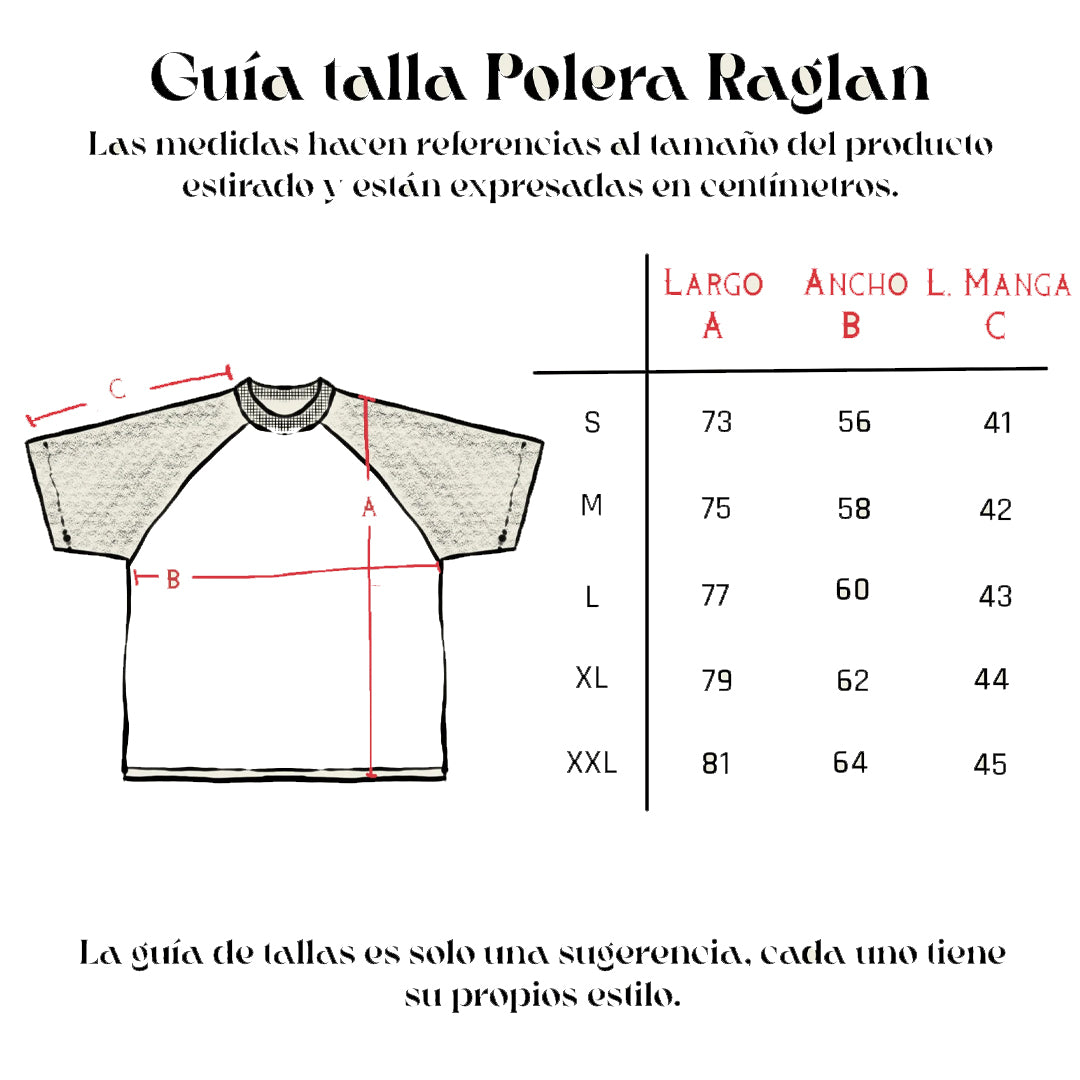 Polera More Amor Waffle Raglan Negra&Gris
