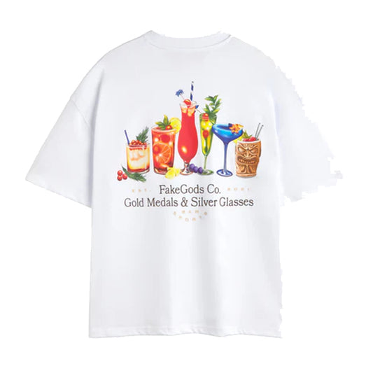 Polera Fake Gods Coctail White