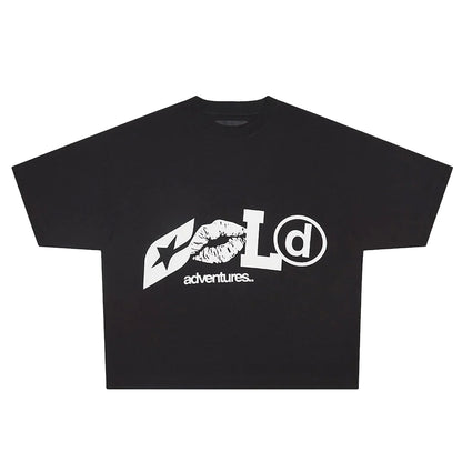 Polera Cold Culture Adventures Black & White