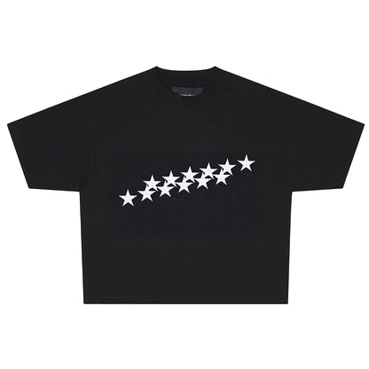 Polera Cold Culture Stars Black