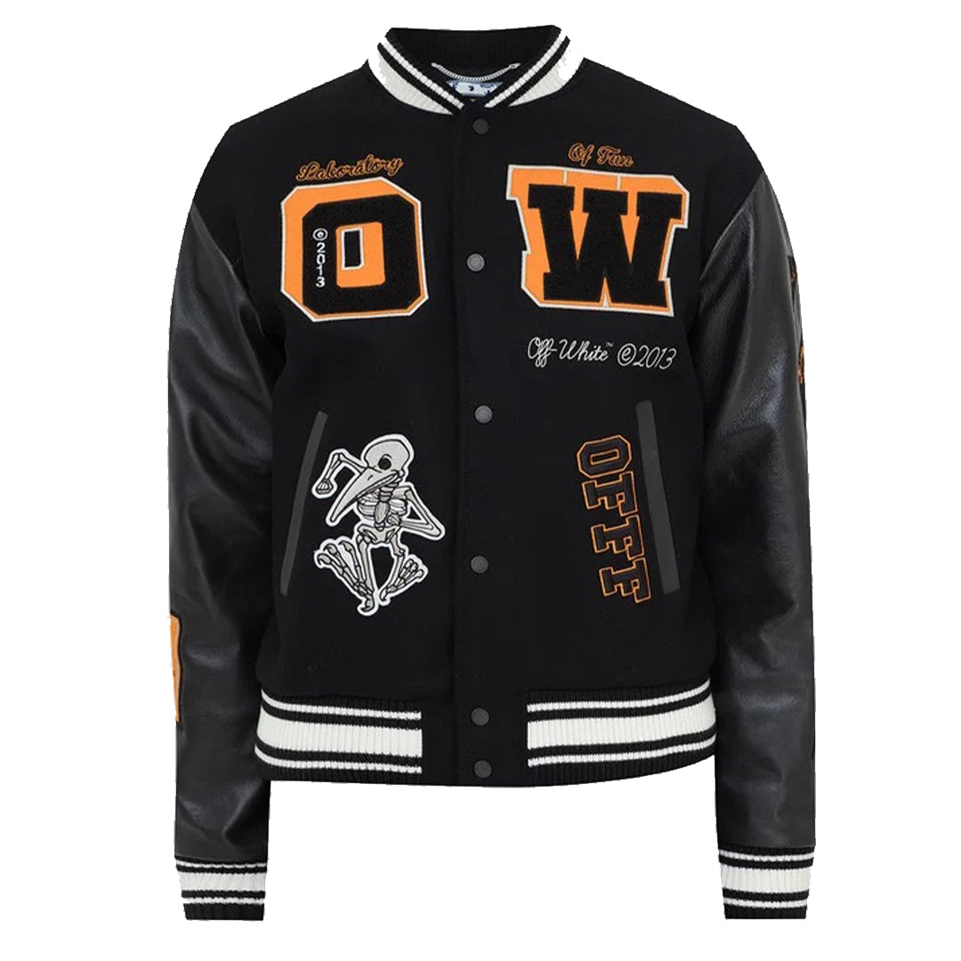 Chaqueta Varsity Off White Giubbotto In Pelle - XL