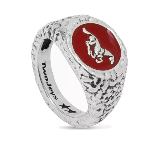 Anillo TwoJeys Enameled Horse Ring