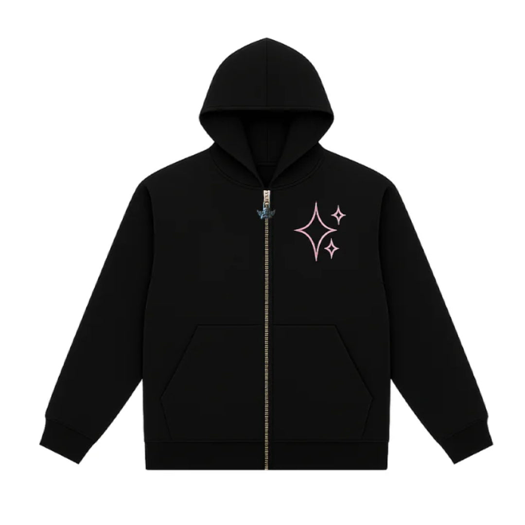Poleron Oversaints Zipper Pink