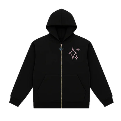 Poleron Oversaints Zipper Pink