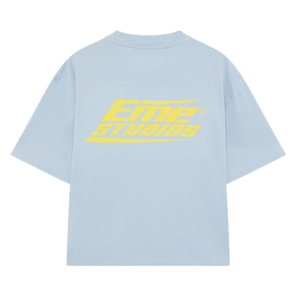 Polera Eme Studios Speeding Up Cobalt Oversized