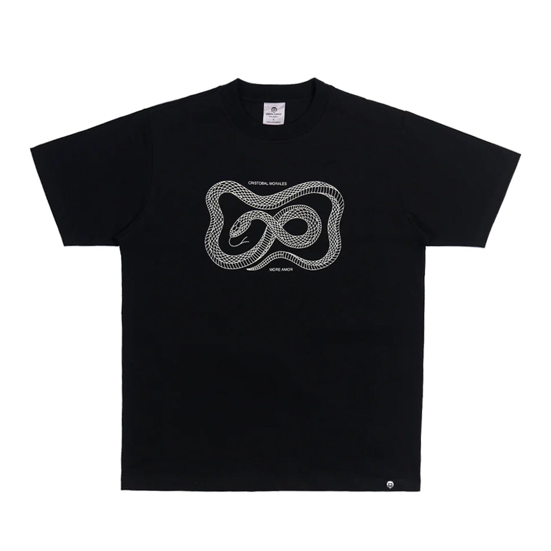 Polera More Amor Snake Negra