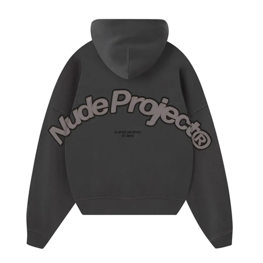 Poleron Nude Beast Zip-Up Ash