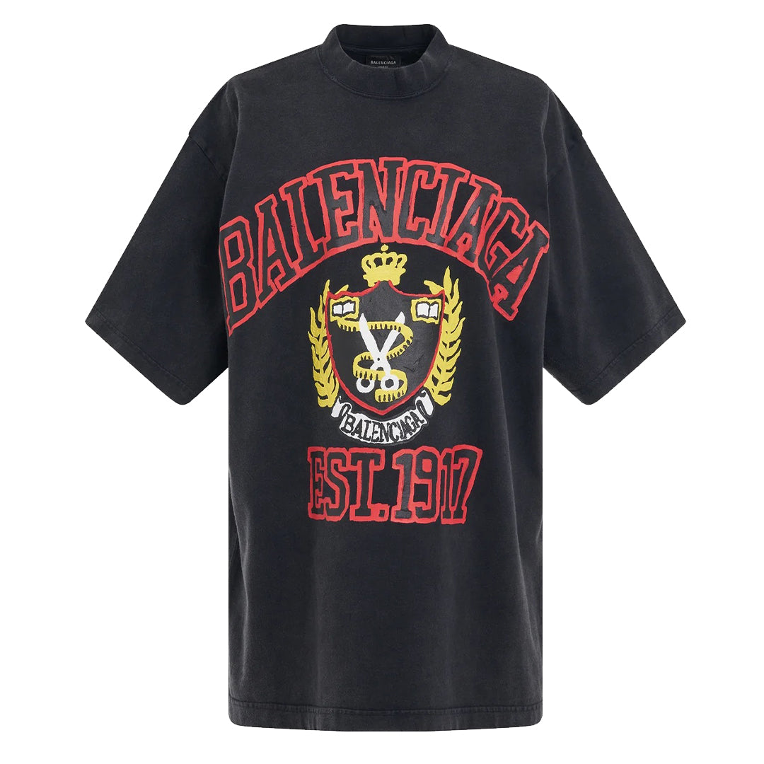 Polera Balenciaga DIY College Vintage - Talla S