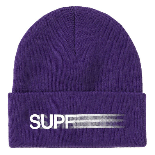 Supreme Motion Logo Beanie Purple