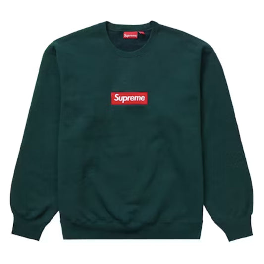 Poleron Supreme Box Logo Crewneck Dark Pine - XL