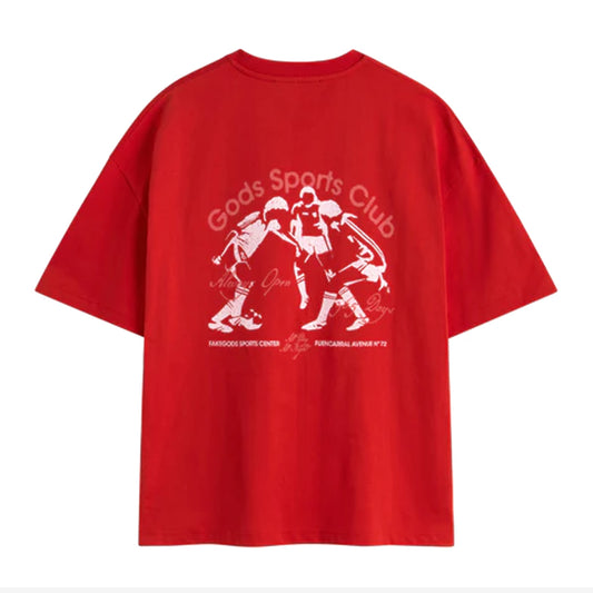 Polera Fake Gods Sports Club Red