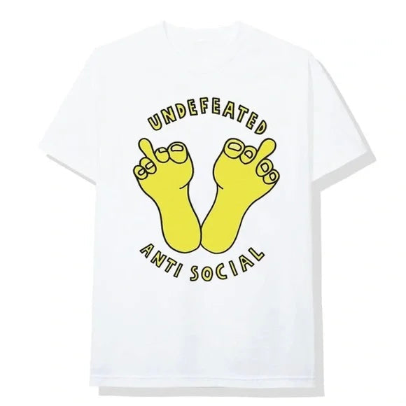 Polera ASSC x Undefeated White Tee - L