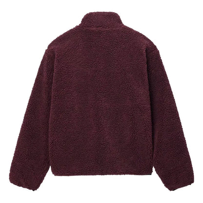 Stussy Sherpa Burgundy Reversible Jacket
