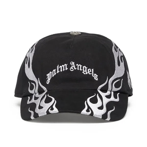Gorro Palm Angels Flames Logo Black