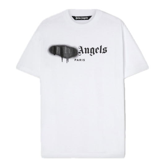 Palm Angels Paris Sprayed T-Shirt White/Black