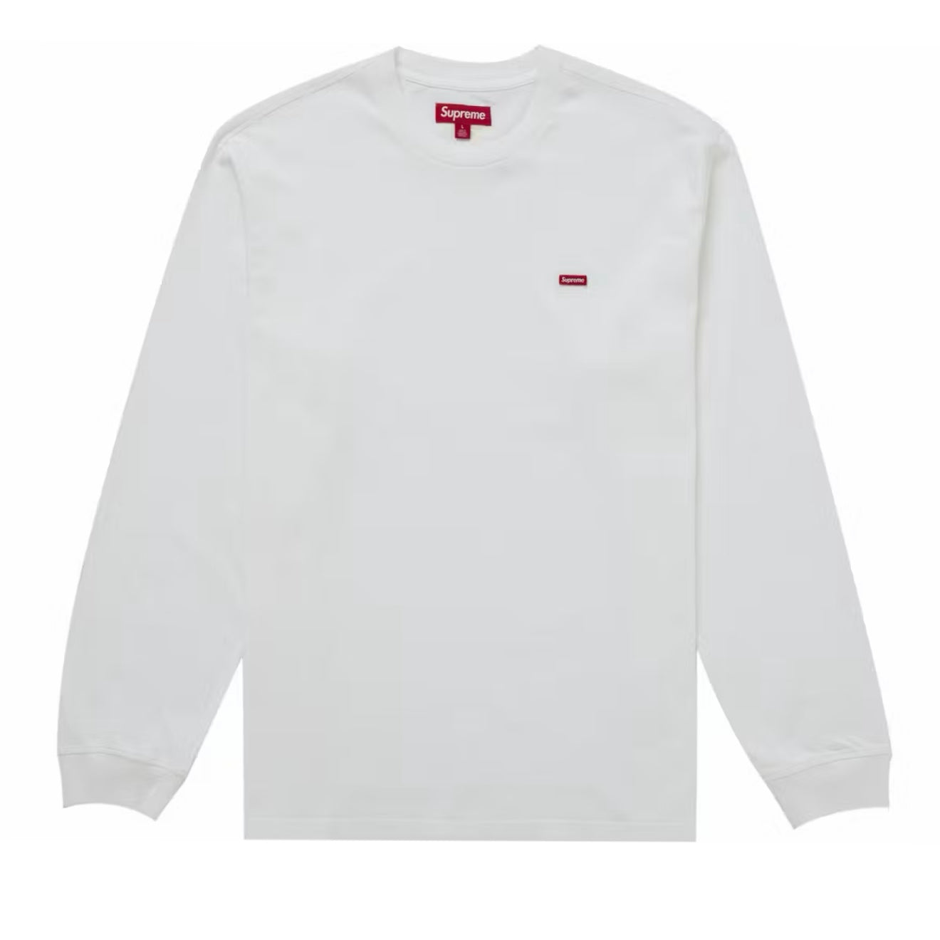 Polera Supreme Small Box L/S Tee White SS26