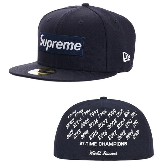 Gorro Supreme Champions Box Logo New Era Navy - 7 1/4