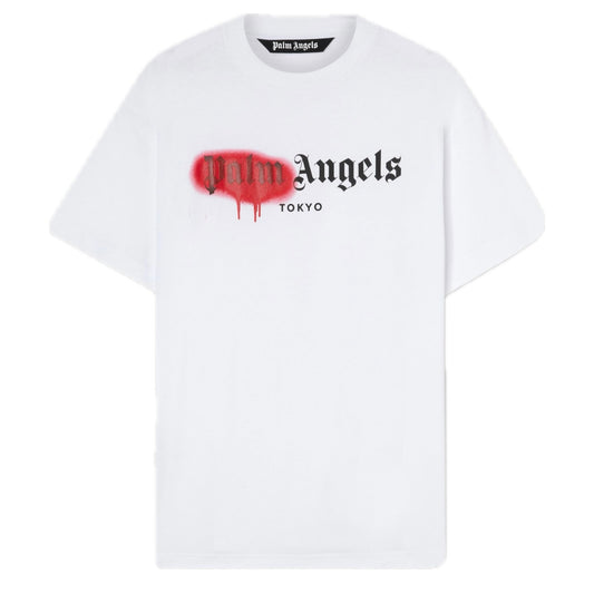 Palm Angels Tokyo Sprayed T-Shirt White/Red