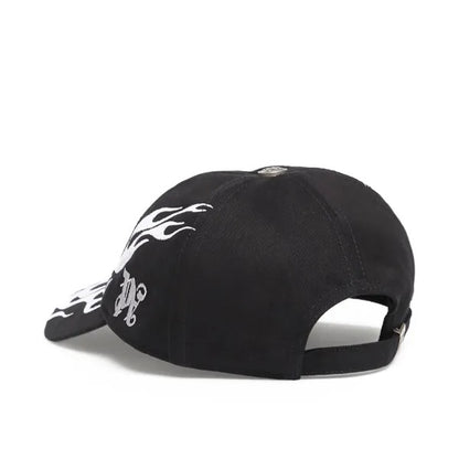 Gorro Palm Angels Flames Logo Black