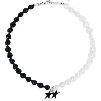 Collar TwoJeys Icon B&W Emerald