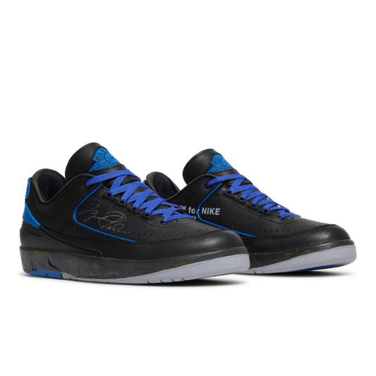 OFF-WHITE x Jordan 2 Retro Low SP Black Varsity Royal (USED)