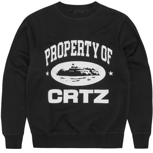 Poleron Corteiz P.O.C Crewneck Black