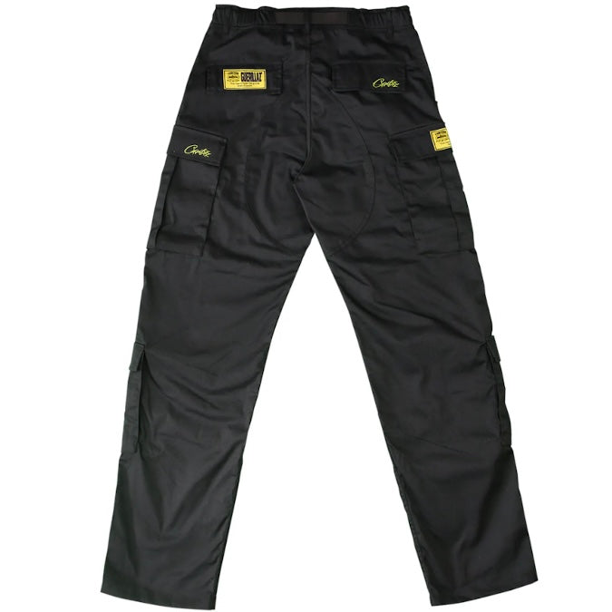 Pantalon Corteiz Yella Cargo Guerillaz Black/Yellow