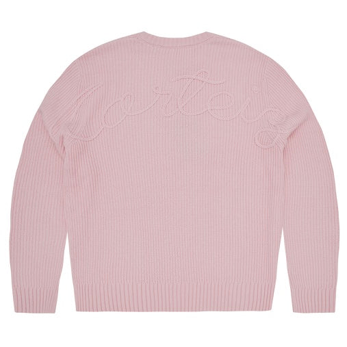 Sweater Corteiz Crochet Applique Knit Pink