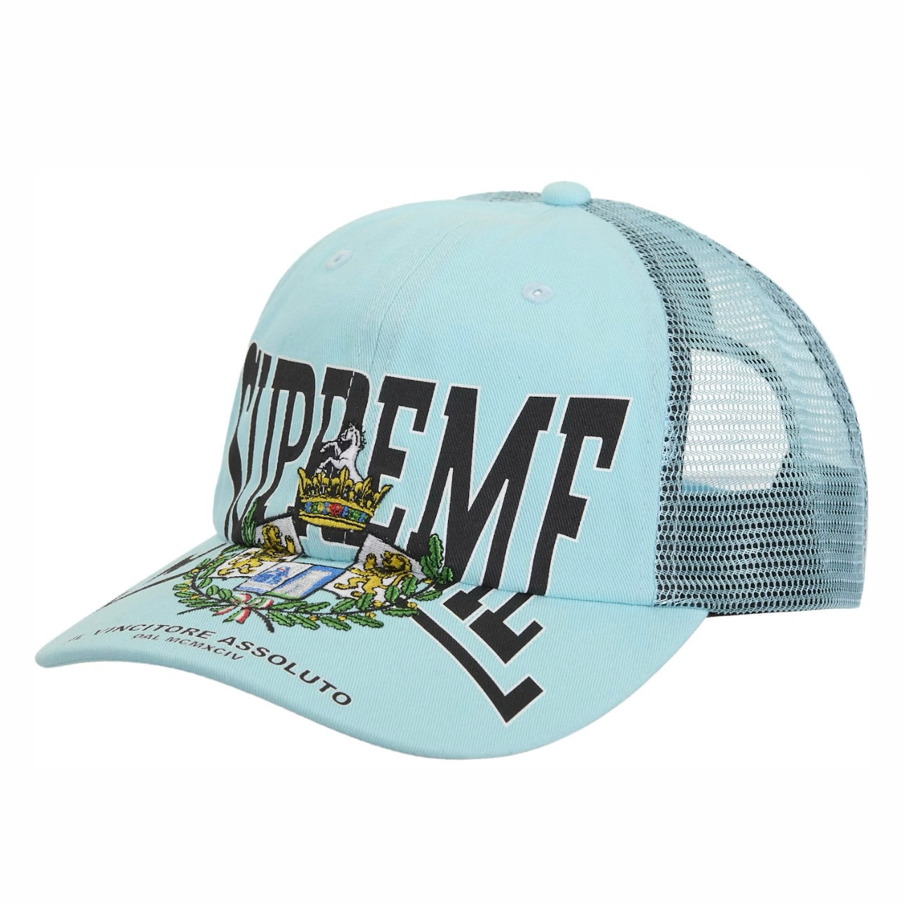 Gorro Supreme Crest Mesh Back 6-Panel Light Blue