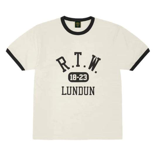 Polera Corteiz College Ringer Tee Cream FW23
