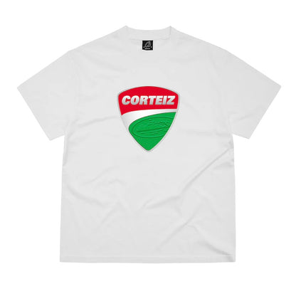 Polera Corteiz Shield Tee White