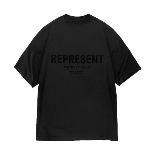 Polera Represent Owners Club Flocked Black