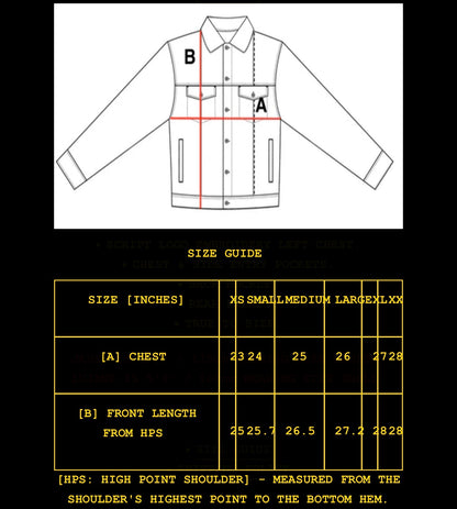 Chaqueta Corteiz Alcatraz Pattern Denim Jacket White