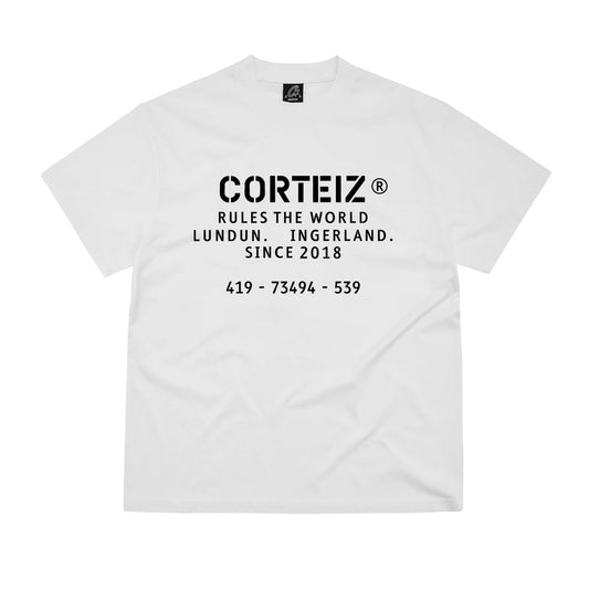 Polera Corteiz OG Stencil Tee White