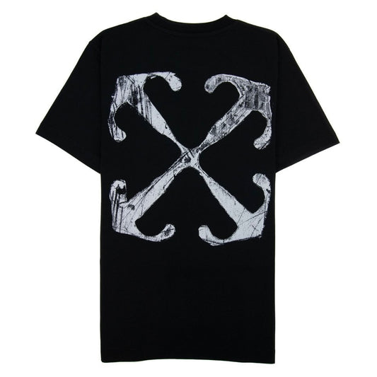 Polera Off-White Scratch Arrow Black