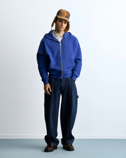 Poleron Nude Lights Zip-Up Hoodie Blue - L