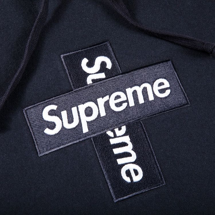 Poleron Supreme Cross Box Logo Hooded Sweatshirt