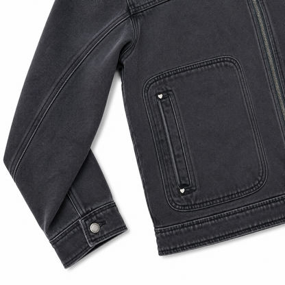 Chaqueta Nude Trucker Denim Worker Black Jacket