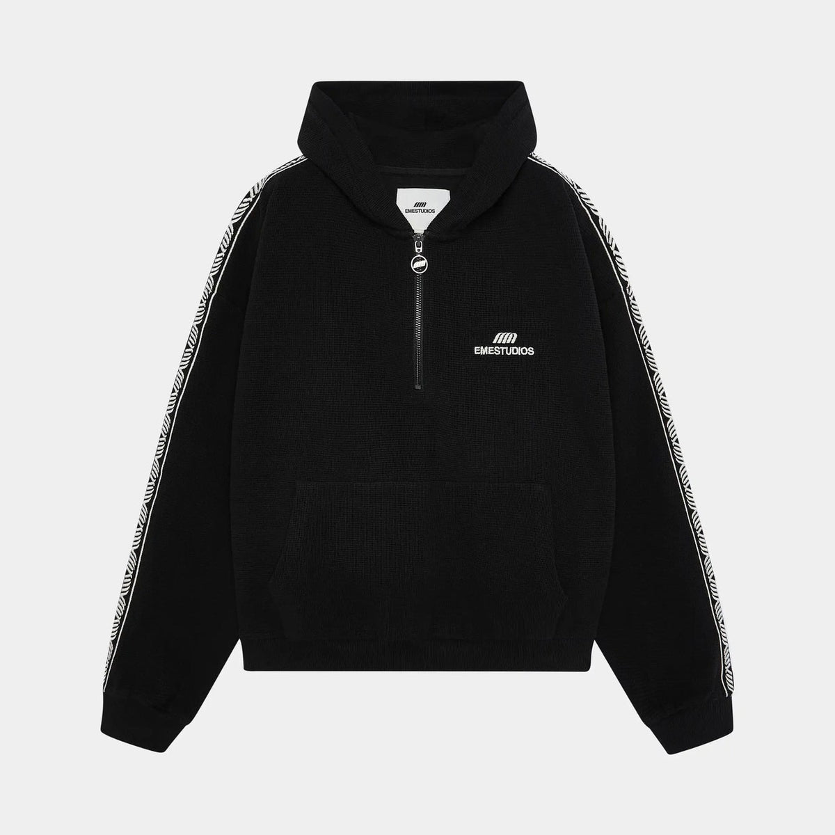 Poleron Eme Studios Puller Black Half Zip